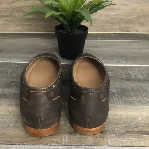 Muse & Cloud Kendal Brown Ballet Leather Flats Size 9 - Picture 6 of 9